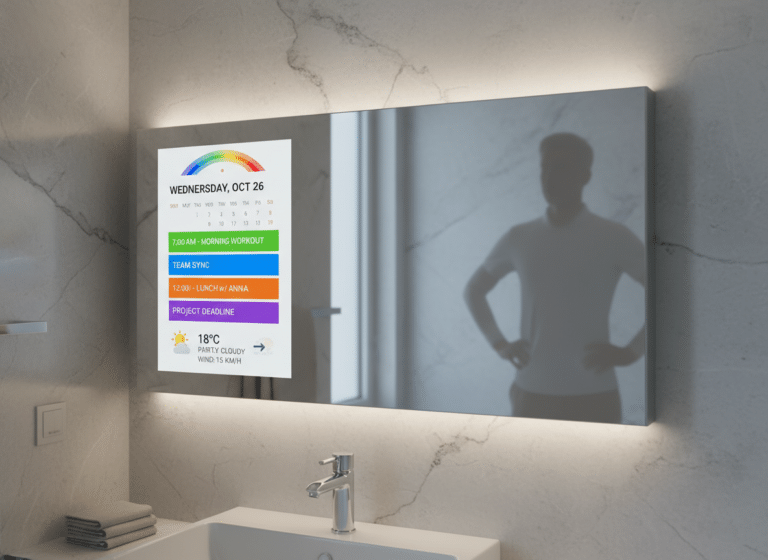 smart mirror calendar widget