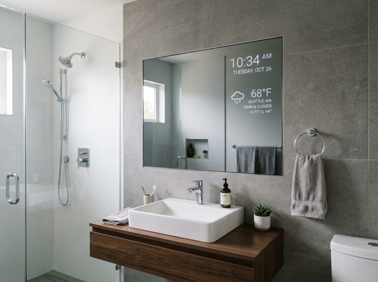 frameless magic mirror