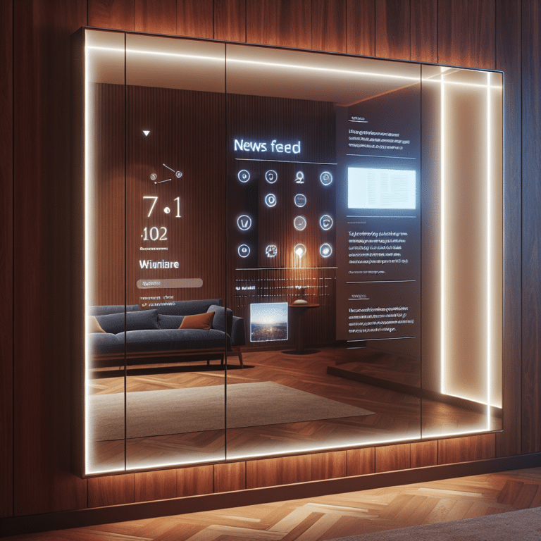Smart Mirror with News Feed