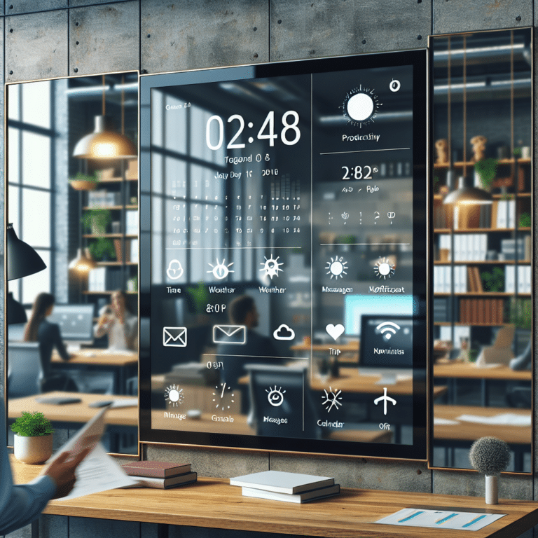 Smart Mirror for Productivity