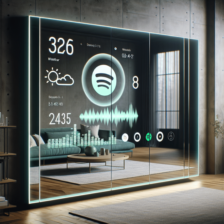 Smart Mirror with Spotify